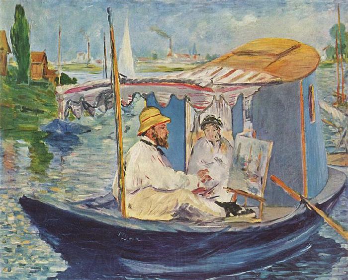 Edouard Manet Claude Monet in seinem Atelier